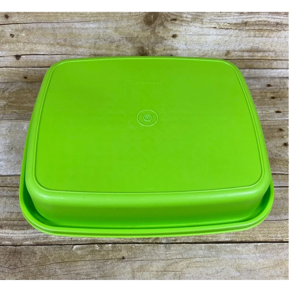 Tupperware Season-Serve Large  Marinating Container  Lime Green 1294-8 10